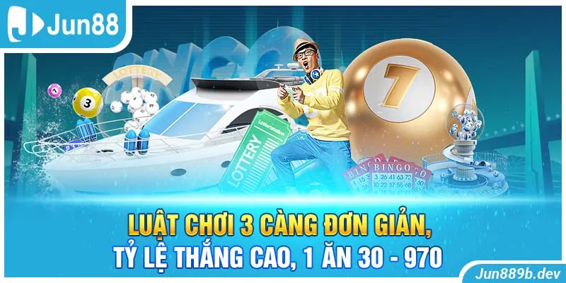 Luật chơi 3 càng đơn giản, tỷ lệ thắng cao, 1 ăn 30 - 970 