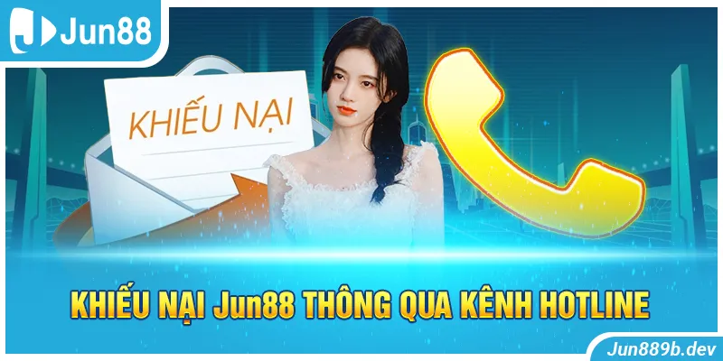 Khiếu nại Jun88 thông qua kênh hotline