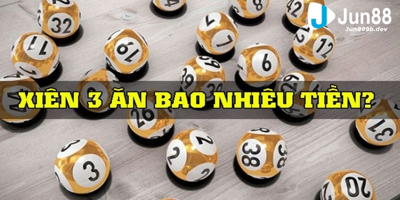 Tính tiền lô xiên 3 theo miền